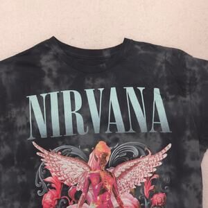 Nirvana Band Casual Crew Neck Graphic Shirt Adult Mens Size Medium M Tie Dye